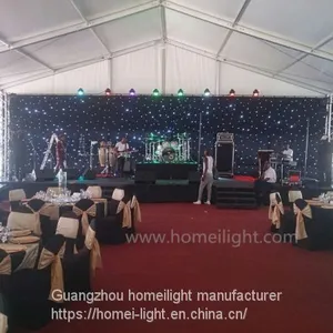 Homei Star Curtain With White Led Cloth Stage Background thumbnail-2