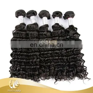 Good Quality Peruvian Deep Curl Human Weaving Hair thumbnail-3