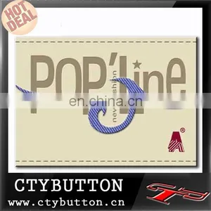 Pop Line Beige Jean Label Stamp Denim Label for Baby Item thumbnail-1