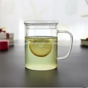 High Quality Fashion High Borosilicate Glass Tea Cups With Handle thumbnail-2