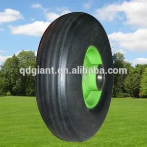 9 Inch Solid Wheels for Garden Wagon Cart thumbnail-1