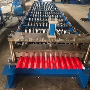 Roofing Tile Corrugated Sheet Roll Forming Machine Price for Factory Price thumbnail-4