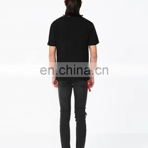 DiZNEW Custom Mens Logo 100% Cotton Plain T-shirt Embroidered Hot Sale Made In China thumbnail-6