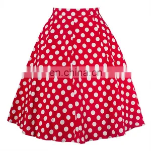 2020 New Arrivals Women Solid Color A-Line Skirts Ladies Casual Skirts Women Casual Dress thumbnail-5