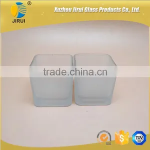 80ml Square Frosted Glass Candle Jar thumbnail-1