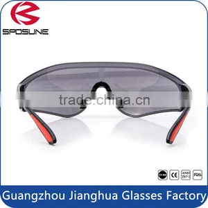 China Manufacturers Wholesale Industrial Grey Anti uv Lens En166 Safety Glasses With Soft Rubber Nose Padded thumbnail-4