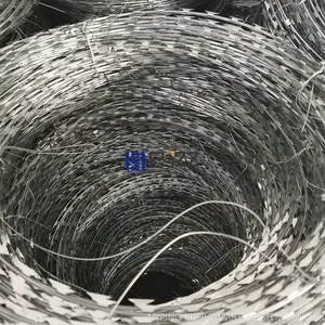 BTO-22 Razor Barbed Tape Concertina Coil Diameter 450mm Stainless Steel SS430 thumbnail-3
