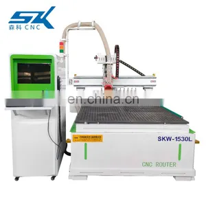 Economic Tool Changer Spindle Kitchen Cabinet Door CNC Carving Machine Woodworking Sale Price Atc CNC Machining Center thumbnail-4