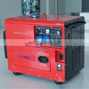 BISON China 5.5Kva Diesel Generator Set 380V 5Kva 3 Phase Super Silent Diesel Generator Price thumbnail-1