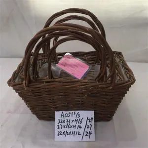 Hanging Flower Willow Basket thumbnail-1