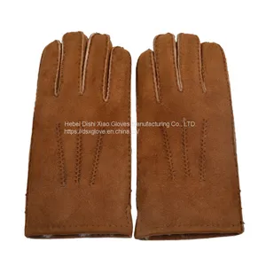 Gloves Factory Wholesales High Quality Sheepskin Leather Gloves for Man thumbnail-2