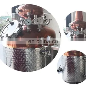 Shanghai Factory Copper Alcohol Distillation Modular Moonshine Pot Wine Still Reflux Column for Whisky Equipment Distiller thumbnail-2