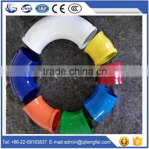 Putzmeister Schwing Sany Concrete Boom Pump Parts Twin Wall Elbow DN125 R180 90deg thumbnail-1