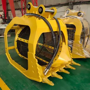Loader Screen Bucket, Convenient and Efficient Excavator Screen Bucket, Ore Instantly Becomes Fine Sand thumbnail-3