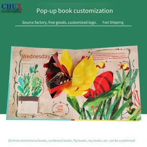 Customized 3d Pop-up Books, Promotional Brochures, Graphic Printing for Children, With Various Toy Book and Craft Book Processes thumbnail-4