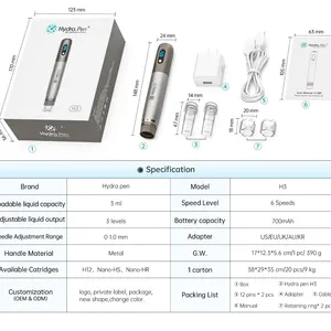 Professional Dermapen Electric Hydra Pen H3 Derma Pen Hydrapen to Improve Your Skin Condition thumbnail-5