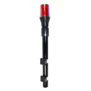 12V Rotating Traffic Patrol Motorcycle Rear Led Strobe Warning Pole Light thumbnail-1