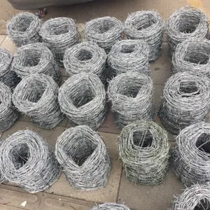 Farm Protection Barbed Wire Fence Hot Dipped Galvanized Steel Wire for Prisons thumbnail-1