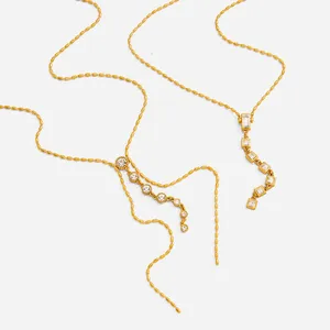 316L Hypoallergenic Stainless Steel Necklace With 18K Gold PVD Coating thumbnail-2