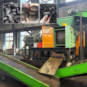 Bi-roller Graphite Forming Machine High Pressure Alumina Coke Tailings Lignite Ball Pressing Machine thumbnail-1
