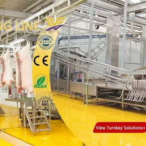 Automatic Pig Slaughter Production Line 304 Stainless Steel Abattoir Machinery thumbnail-1