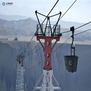 Daqin Funicular Cable Car: Material Ropeway + Aerial Tramway + Gondola Lift for Heavy Loads-Cargo Ropeway thumbnail-4