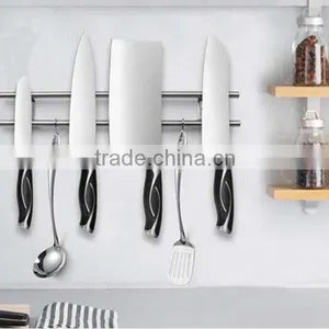 Amazon New Supply Wall-mounted Strong Stainless Steel Magnetic Knife Holder Double-Bar Rack 12''/18'' Magnetic Knife Bar thumbnail-1