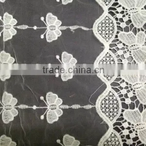 Lace Fabric Hot Organdy Embroidery Lace Milk Silk Full Lace for Accessory thumbnail-4