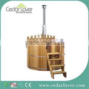 Travel Hot Pot Bathtub Cedar Wood Round Barrel thumbnail-3