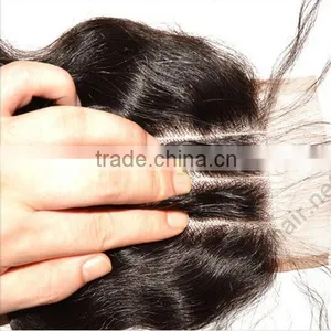 7A Wholesale Virgin Hair Invisible Knots Silk Base Closure Cheap Stock Silk Base Closure Three 3 Part Silk Base Lace Closure thumbnail-6