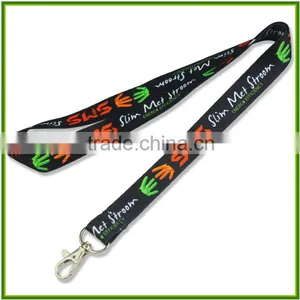 Rope Manufacturers Professional Custom Dark Gradient Color Heat Transfer Lanyard Webbing Lanyard Free Sample thumbnail-1