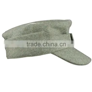 WWII German Officer Panzer Wool Field Military Cap Hat thumbnail-5