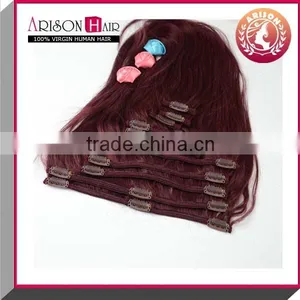 Wholesale Hair Extensions 100% Human Hair Clip In Hair thumbnail-5