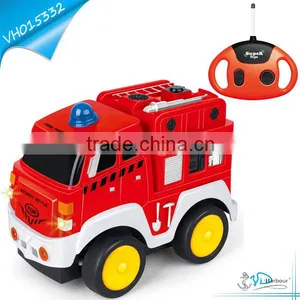 4 CH Music and Light RC Fire Truck Toy for Children 2016 thumbnail-1