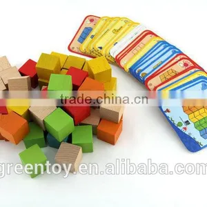 Wooden Educational Toy Blocks Wooden Cubes thumbnail-2