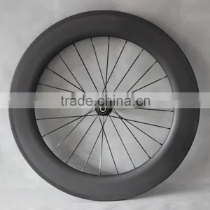 Carbon Bicycle Wheelset 86mm Clincher Road Bike Wheels 27mm Width W56C thumbnail-4