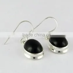Fantastic Black Onyx 925 Sterling Silver Oval Shape Earring, Unique Silver Jewelry, Silver Jewelry thumbnail-1