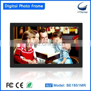 18.5 Inch Digital Rectangle Photo Frame BE1851MR-FD Support Photo/ Music/video Playback thumbnail-1