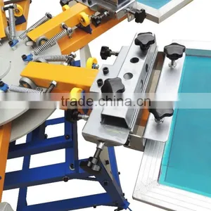 Custom 6 Color 6 Station Screen Printing Machine With Micro Registration thumbnail-5