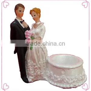 Resin Couple Figurine Candleholder for Wedding Centerpieces thumbnail-1
