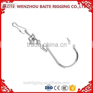 Carabiner Wholesale China Supplier Hardware Steel Nickel Plated Pig Nose Ring With S Hook and 4293W Hook in Rigging Manufacturer thumbnail-1