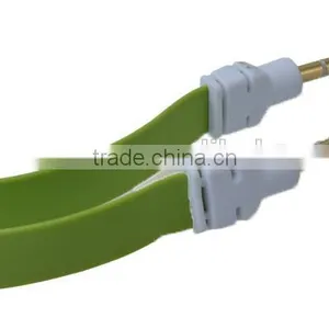 Premium Gold 3.5mm Retractable Aux Jack Audio Cable thumbnail-1
