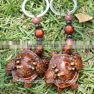 Retro Rosewood Wooden Tortoise Bead Key Chain Wholesale Custom thumbnail-5