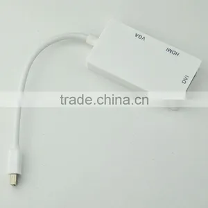 Manufactory Price Male Mini dp to Female Hdmi Dvi Vga Adapter With Pva Jacket thumbnail-4