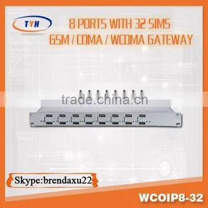 8 Port 32 Sim Cards Gsm/cdma/wcdma Voip Goip Gsm Gateway Call Termianl,voip Intercom thumbnail-1