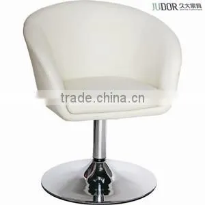 Moon Shape White Leather Bar Stool K-1384 thumbnail-1