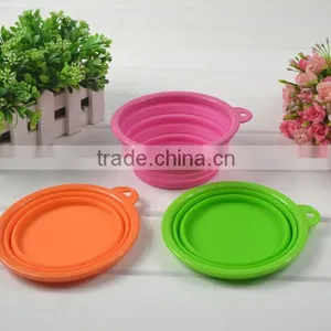 Silicone Dog Pet Traveling Bowl With a Handle Eco-friendly thumbnail-2