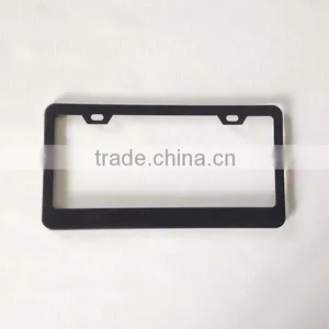 Wholesale USA Standard Stainless Steel Matt Black Blank Car License Plate Frame,number Plate Frame thumbnail-2