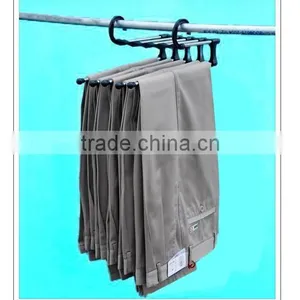 Multifunctional Super Practical Stainless Steel Pipe 5-in-1 Pants Wearing Trousers Rack Magic thumbnail-1