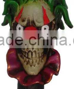 Figurine Shaped Hand Crafted Smoking Pipes - Skull Clown thumbnail-1